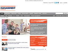 Tablet Screenshot of managementinpractice.com